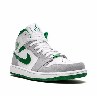 Air Jordan 1 Mid - Grey Pine Green