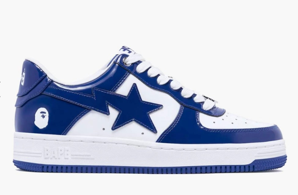 BAPE Bapesta - Patent Leather White