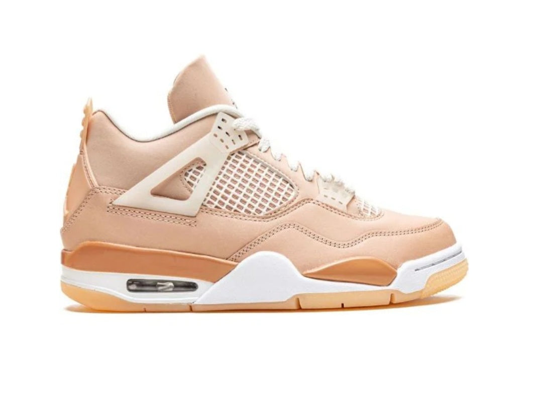 Air Jordan 4 Retro - Shimmer metallic silver orange