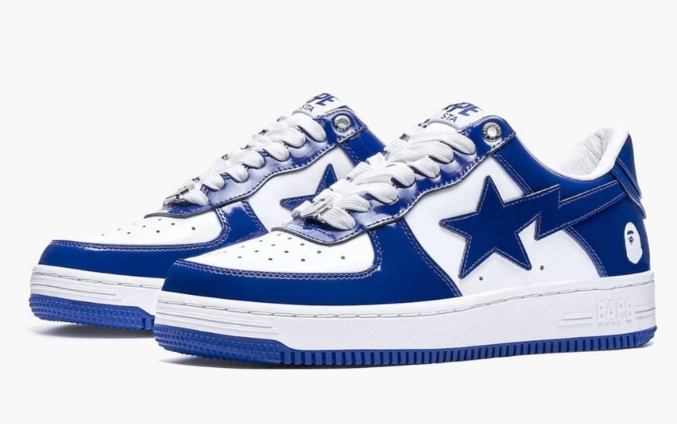 BAPE Bapesta - Patent Leather White