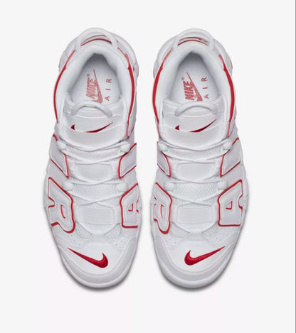 Nike Up Tempo - White and Varsity Red