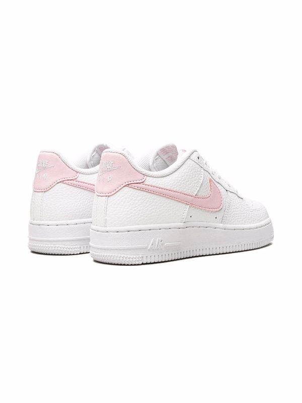 Kids Nike Air Force 1 Low - White/ Pink foam