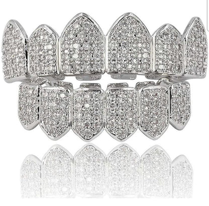 Iced out Grill - Silver Diamonds