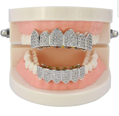 Iced out Grill - Silver Diamonds