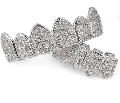 Iced out Grill - Silver Diamonds