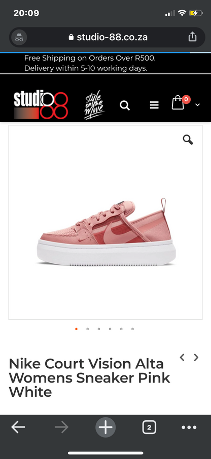 Nike Court Vison Alta - Lush Pink