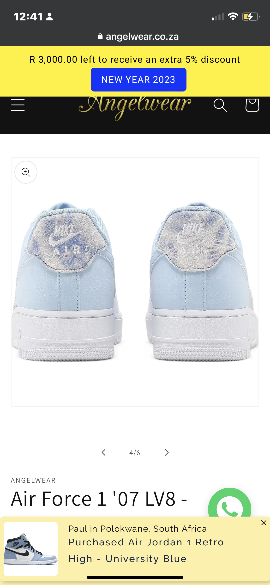 Air Force 1 ‘07 LV8 - Psychic Blue