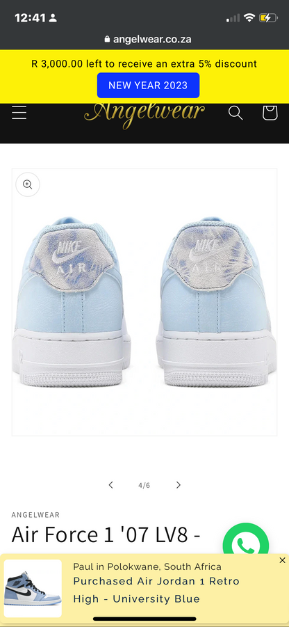 Air Force 1 ‘07 LV8 - Psychic Blue