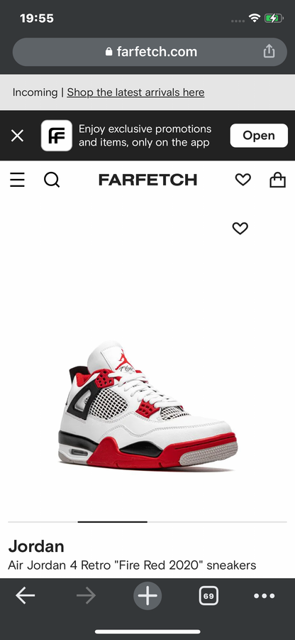 Air Jordan 4 retro - Fire Red